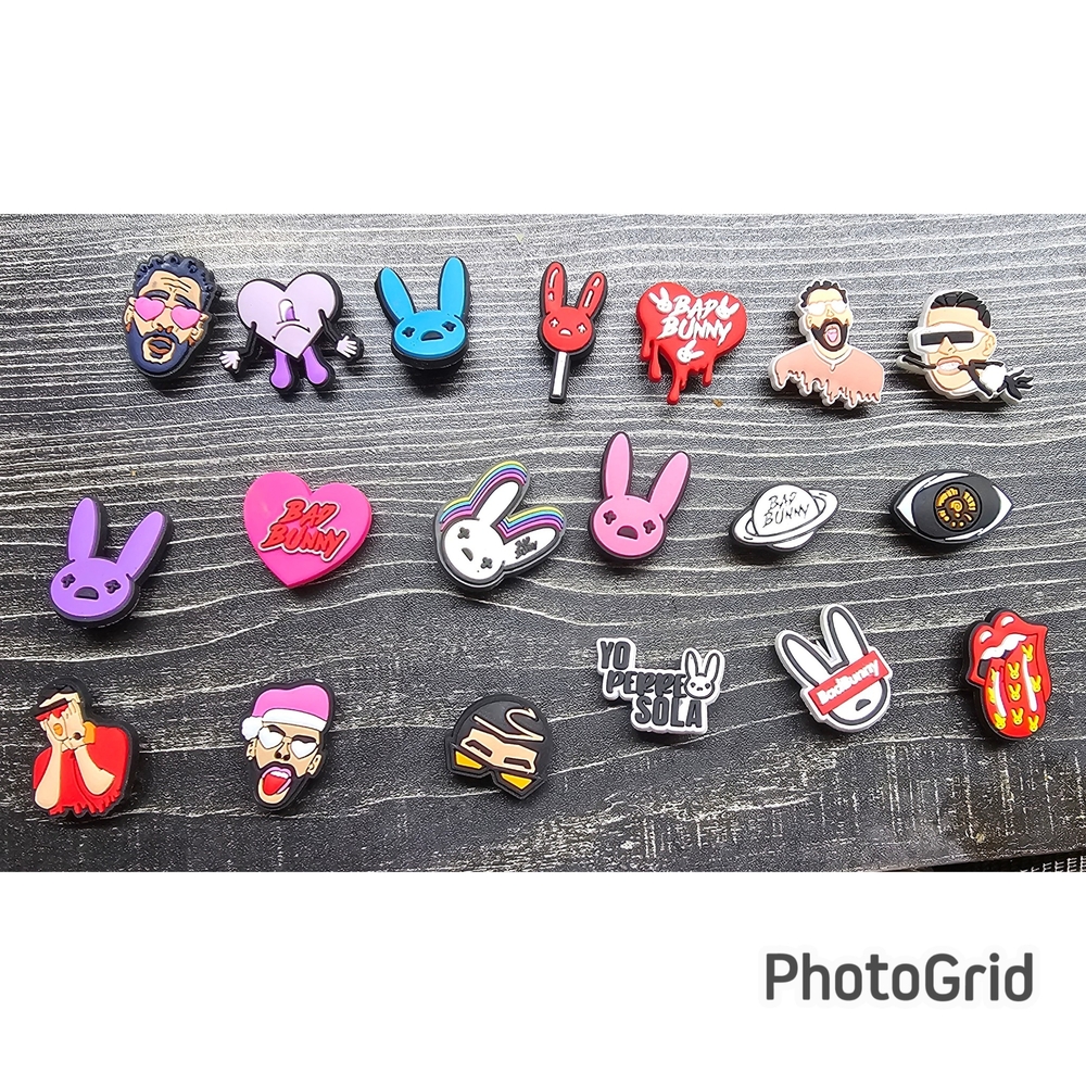 Bad Bunny Crocs Shoe Charms Set